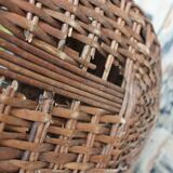 Racing vintage 1960s wicker basket