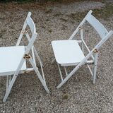 Chaises pliantes en bois