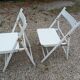 Folding chairs in wood
