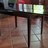 Vintage varnished table with extensions 1955
