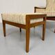 Vintage Casala wingback armchair with ottoman, 1970s design