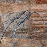 Metal folding basket