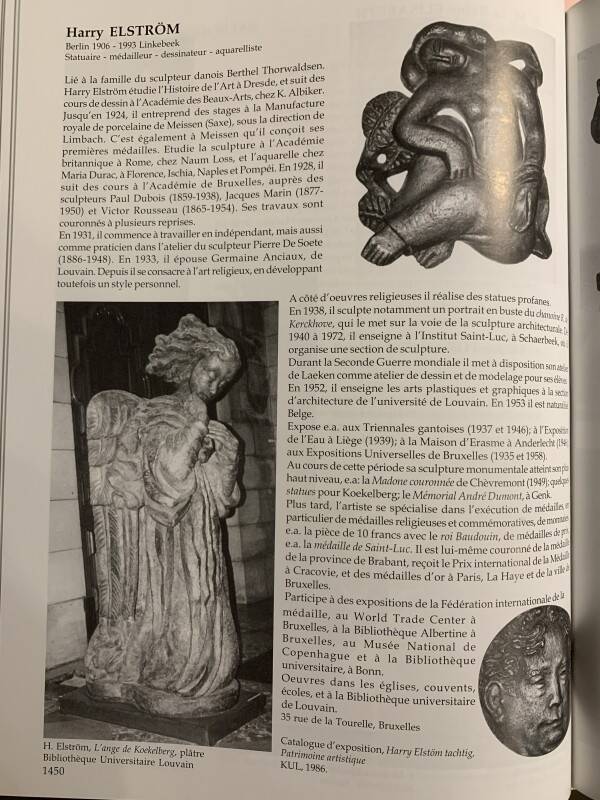 Art Deco Expressionist Sculpture "Nude Female Bust" unique piece 1940