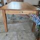 Table de ferme en chêne massif 200x100 avec sa rallonge de 60x100