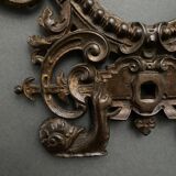 Bronze frame nineteenth Napoleon III richly decorated with macaroons