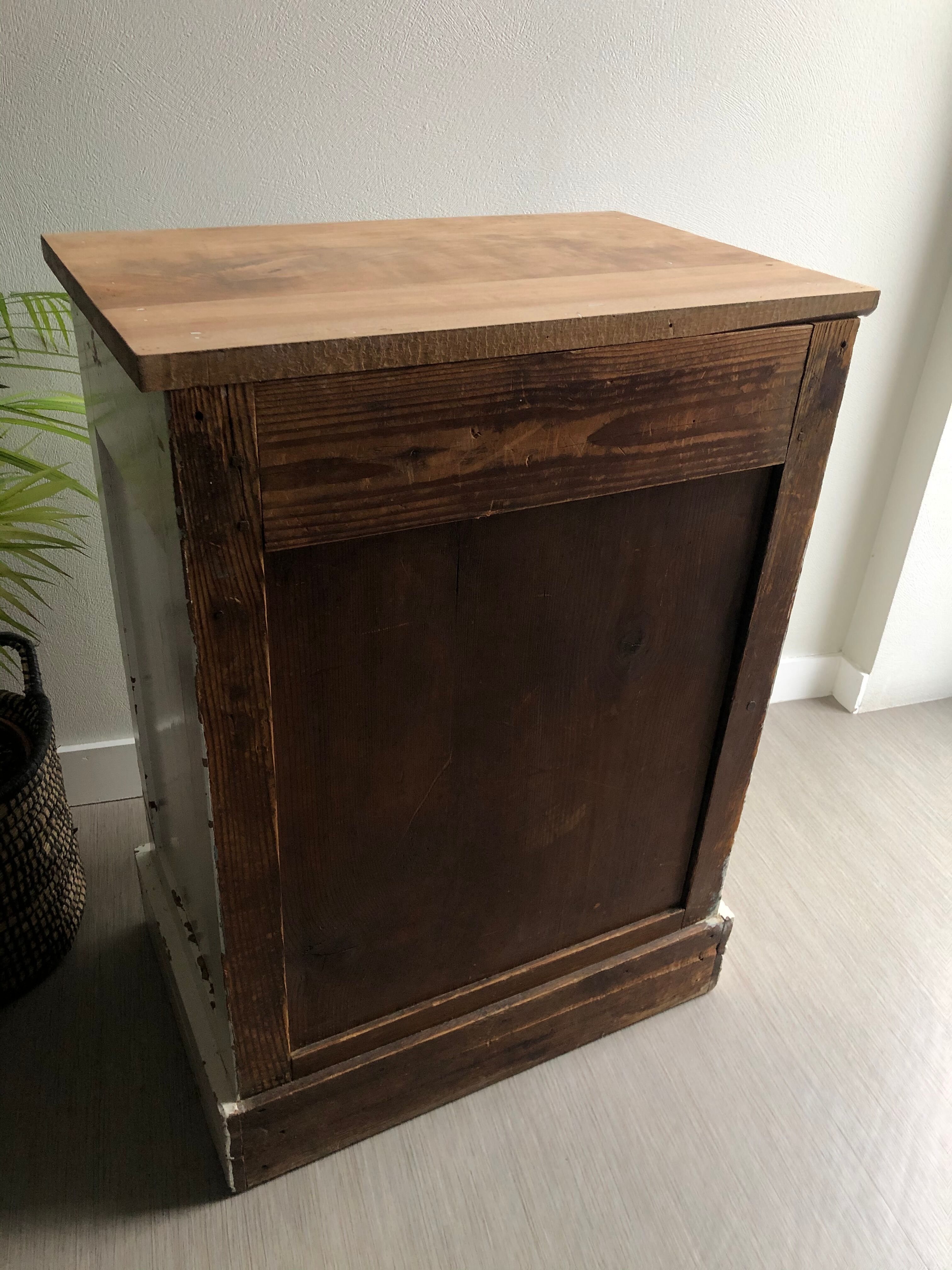 Old Patinated wood sideboard