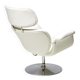 Artifort Tulip F545 Lounge Chair by Pierre Paulin, white leather