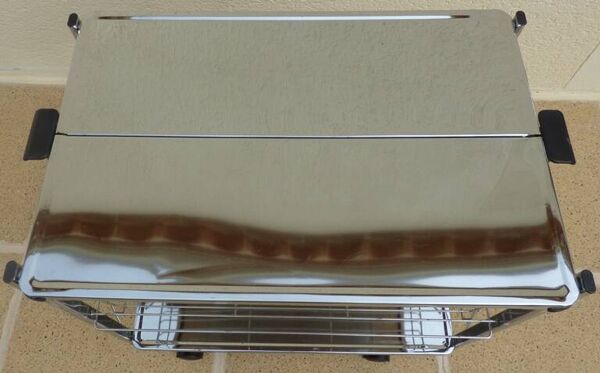 Desserte roulante et pliante de style Textane année 50 vintage sur ses gros