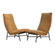 Paire de fauteuils de Geneviève Dangles édition Burov.