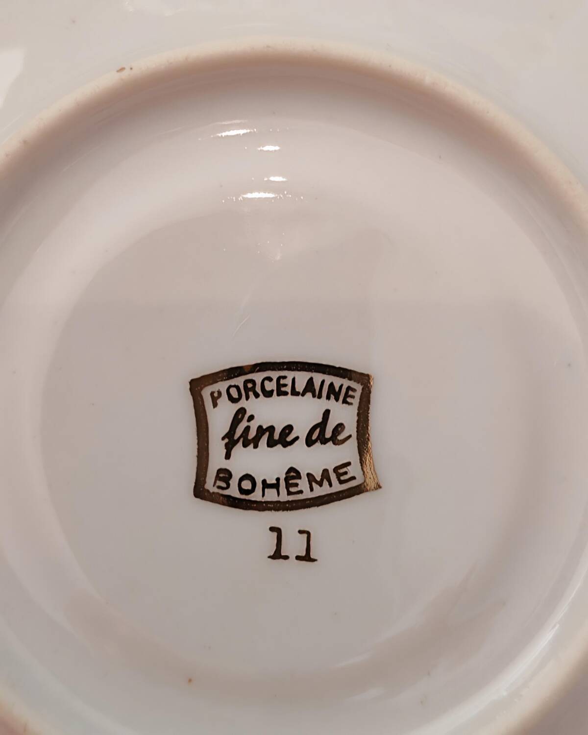 Service à café en porcelaine de Bohème