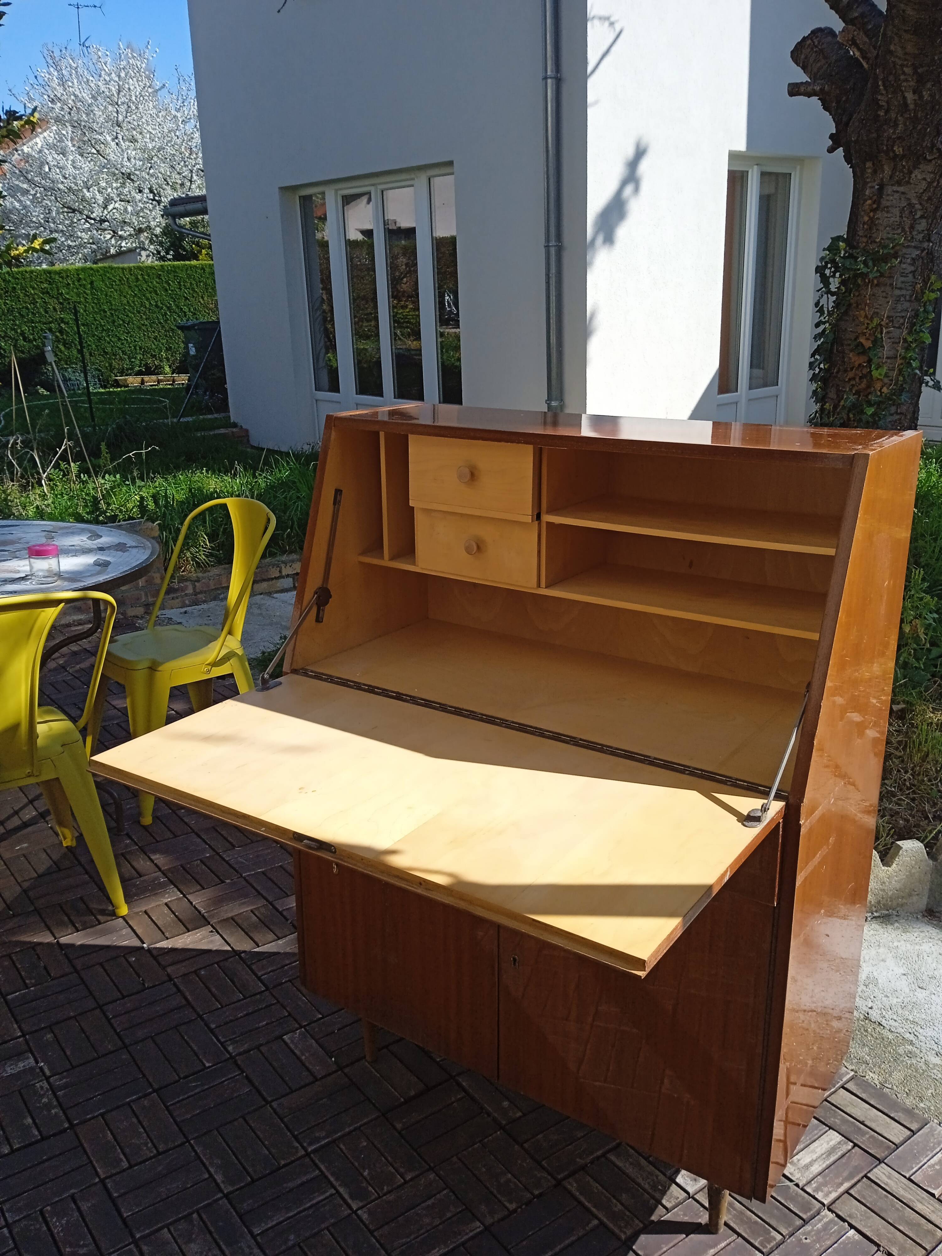 Secretary cherry wood veneer