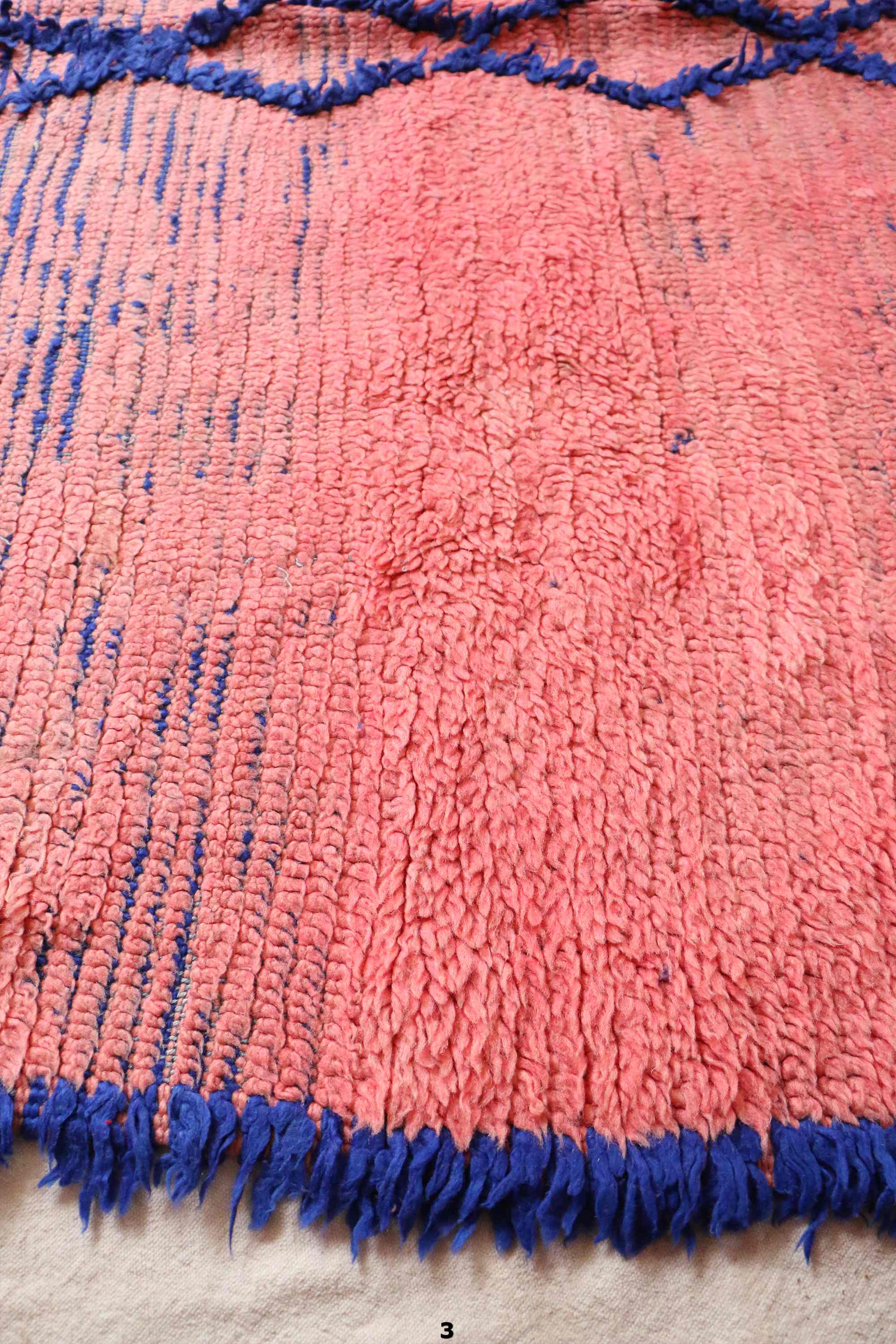 Tapis marocain rose - 163 x 255 cm