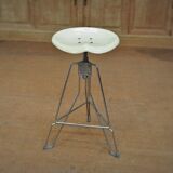 Chair or Stool Top Adjustable Metal Design 1960