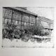 Nicole BOUHARMONT, Greenhouses and Botanical Gardens. Drypoint signed in chalk