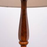 Stunning large Antique Biedermeier Burl floor lamp . Germany
