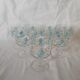 Ensemble de 8 verres à vin ballon Myosotis Veronica vintage