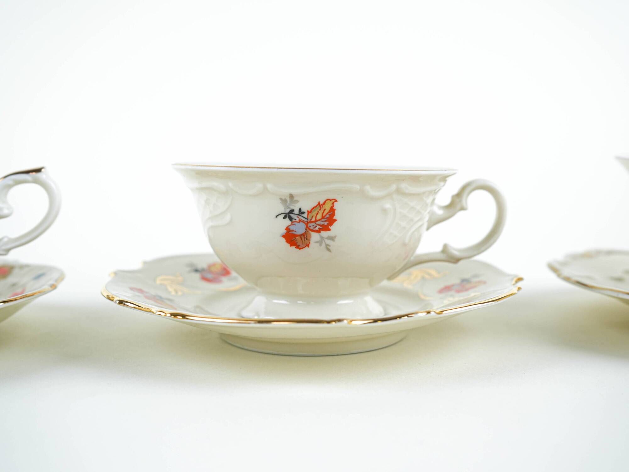 Set of porcelain cups, German design, 20th century, made in Germany