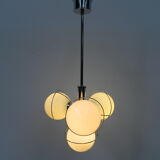 Vintage space age hanging lamp with 4 glass balls