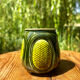 Pretty little antique pot, Majolica Sarreguemines green slipware.