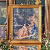 Reproduction on canvas by watteau