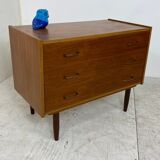 Commode scandinave en teck 1950s
