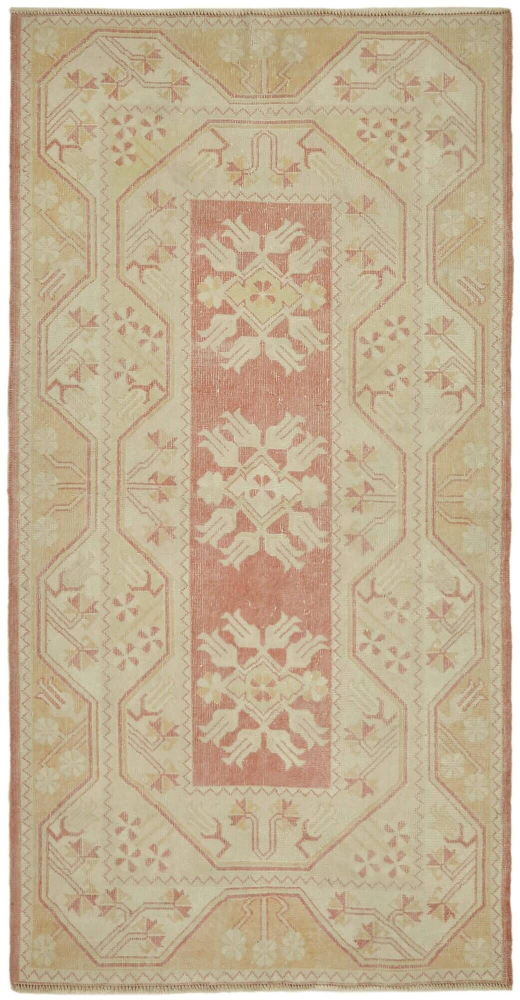 Turkish Vintage Anatolian Rug 116 cm x 212 cm
