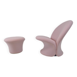 Model F572 Lounge Chair with Pouf by Pierre Paulin for Artifort, 1967
