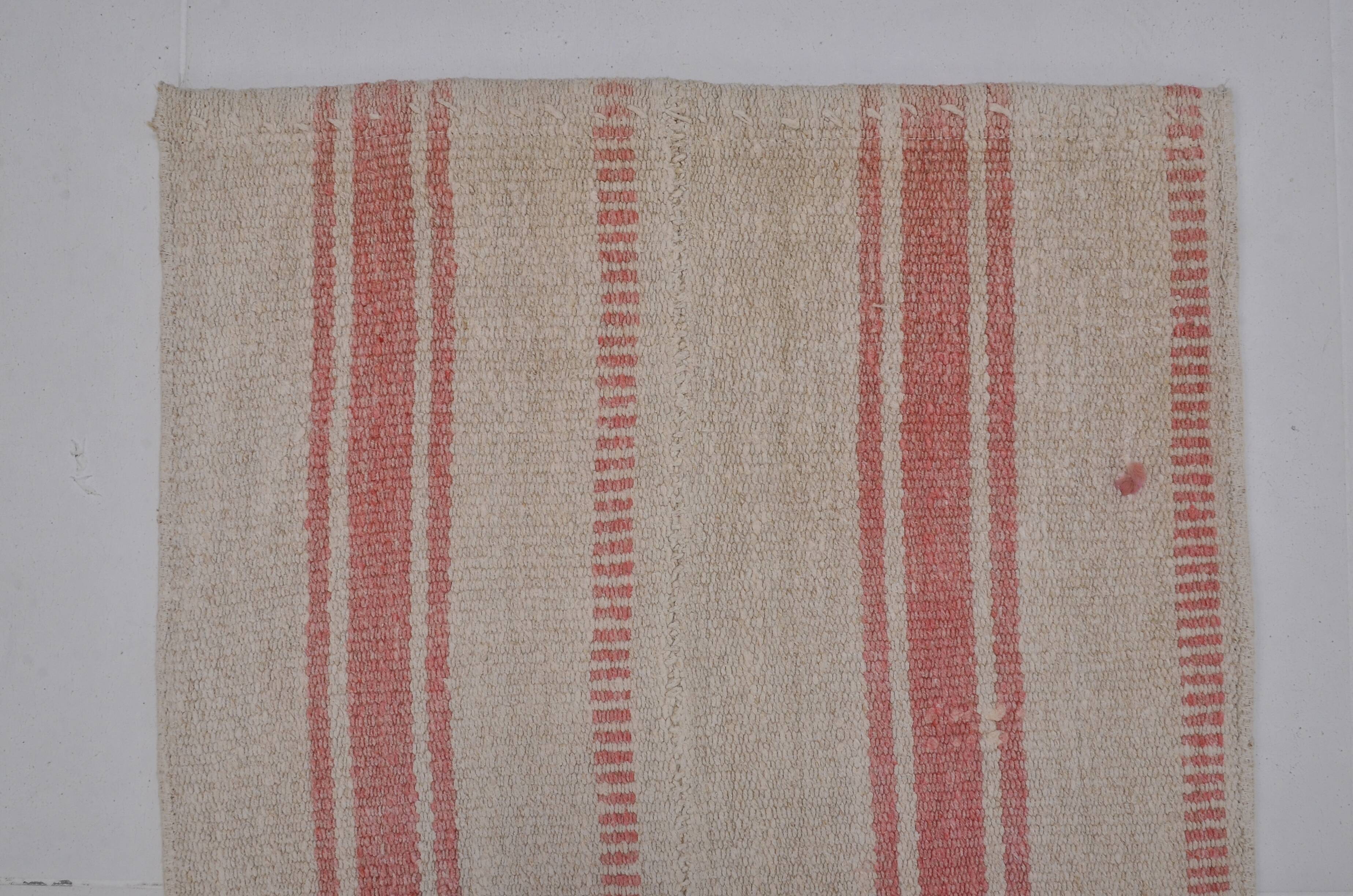Decorative Anatolian Hemp Runner sku 3945