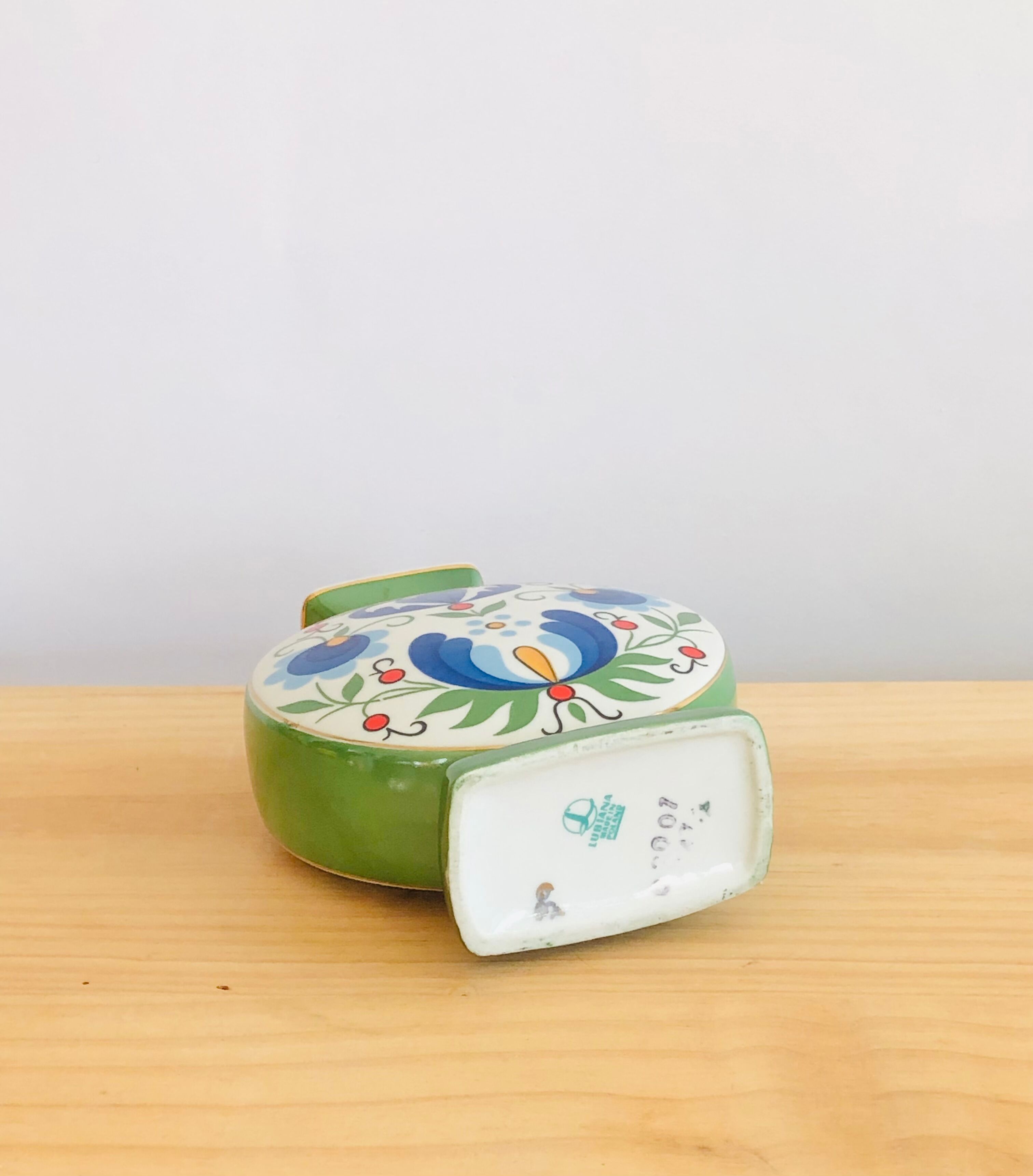 Lubiana earthenware vase, Poland