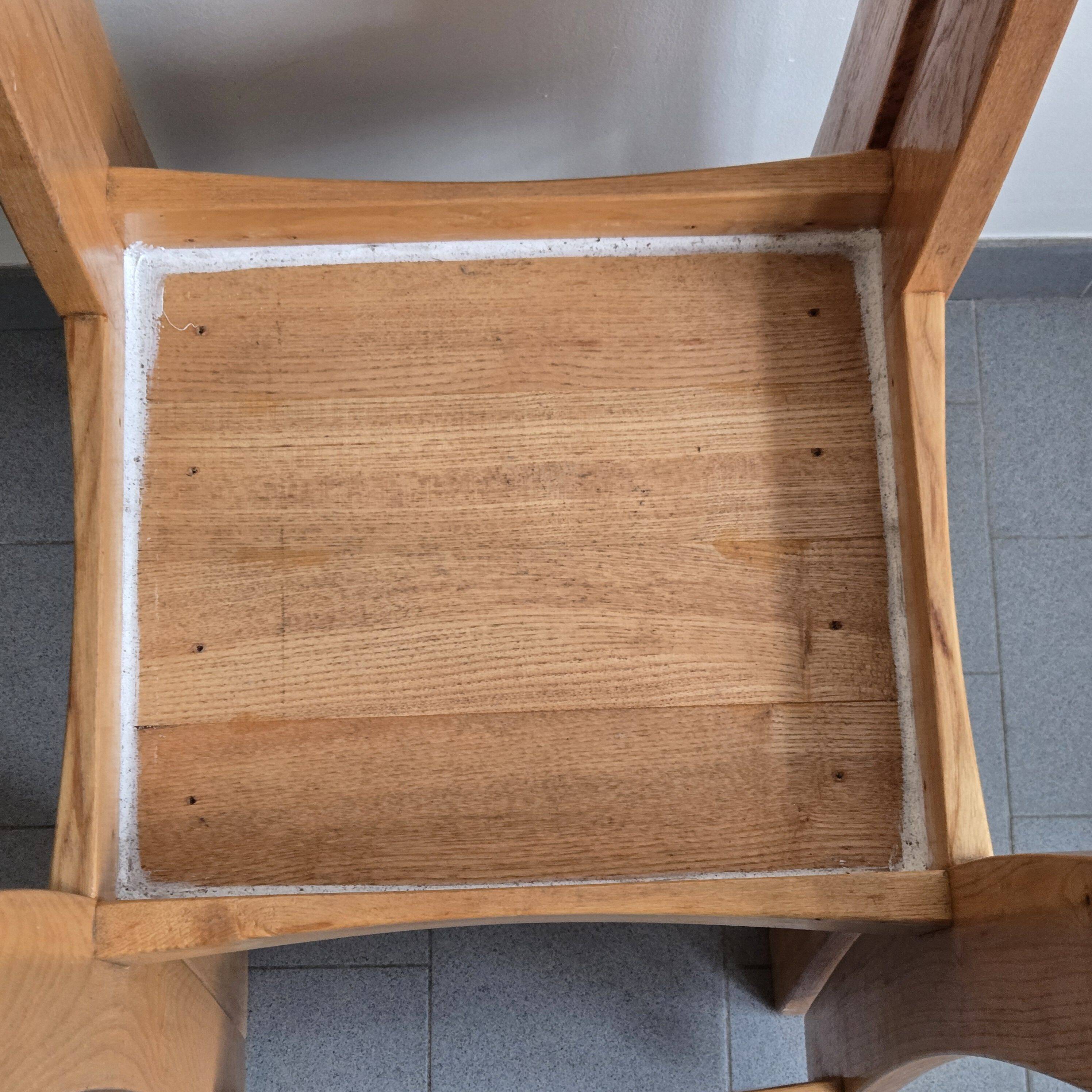 Pair of vintage 1970s elm chairs