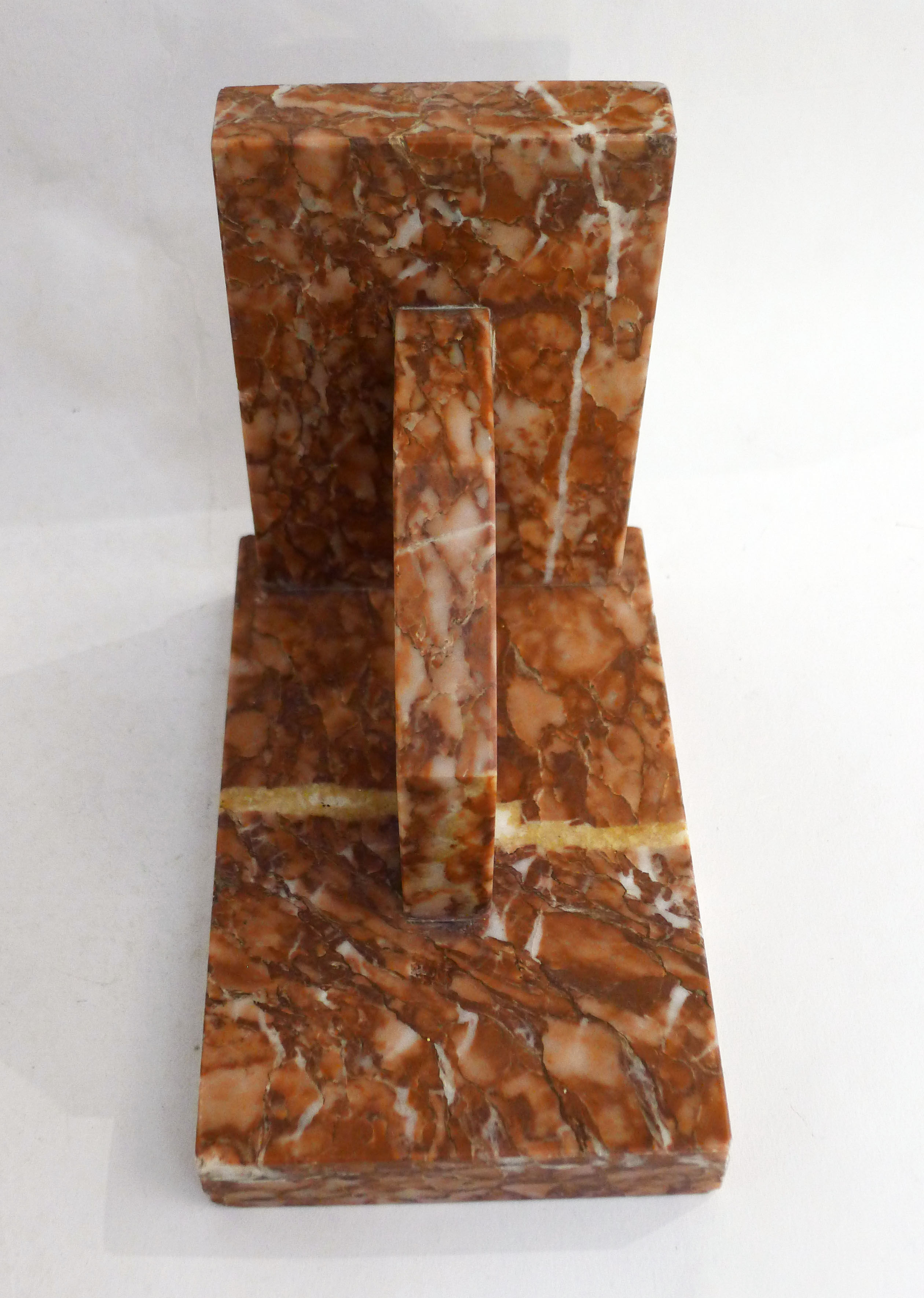 Pair of marble bookends