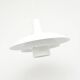 White Scandinavian Form Light lamp, 1970s