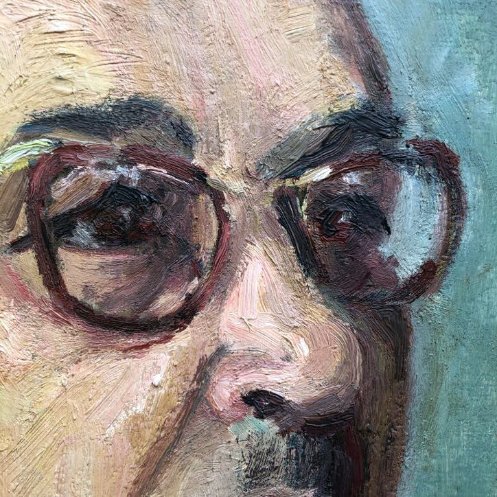 Painting "The Man with Glasses"