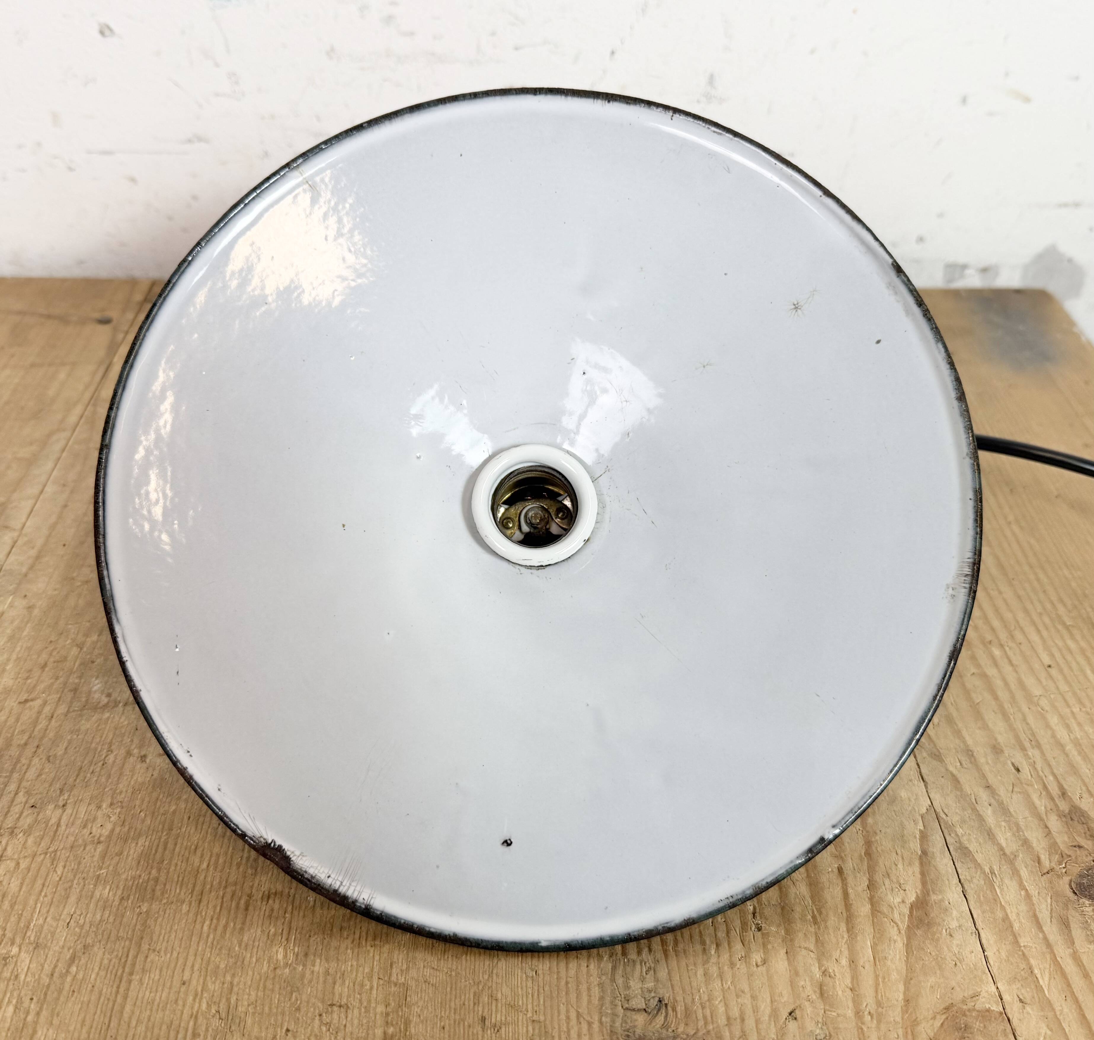 Industrial Dark Blue Enamel Light, 1930s