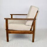 Vintage Beige Boucle Loop Armchair, 1970s