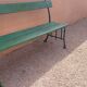Banc extérieur jardin années 1900