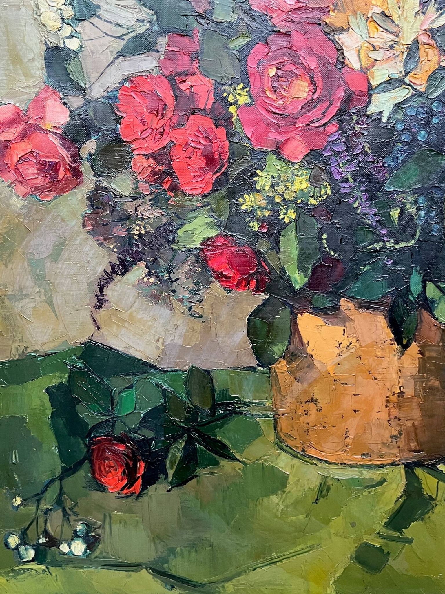 Leo Pringels (1901-1992) « Nature morte aux fleurs ».