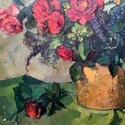 Leo Pringels (1901-1992) « Nature morte aux fleurs ».
