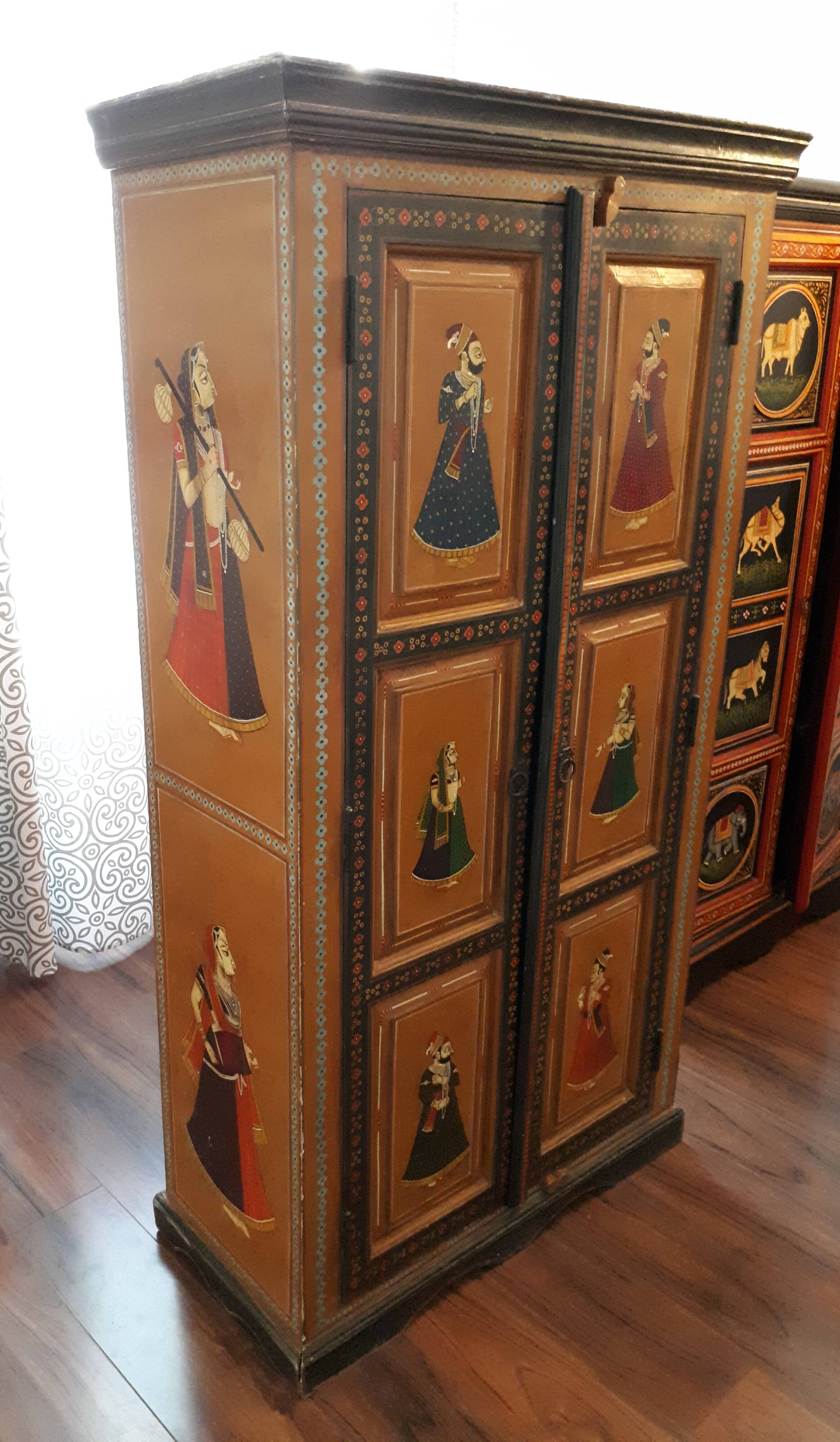Indian wardrobe - handcrafted, hand-painted
