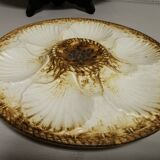 Vintage oyster / shellfish service of 10 plates + 1 dish in faience of longchamp france