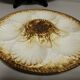 Service à huitres / coquillages vintage de 10 assiettes + 1 plat en faience de longchamp france