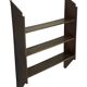 Vintage wooden wall shelve rack bookshelf in oak