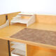 Vintage teak desk in cabinet, 1960s