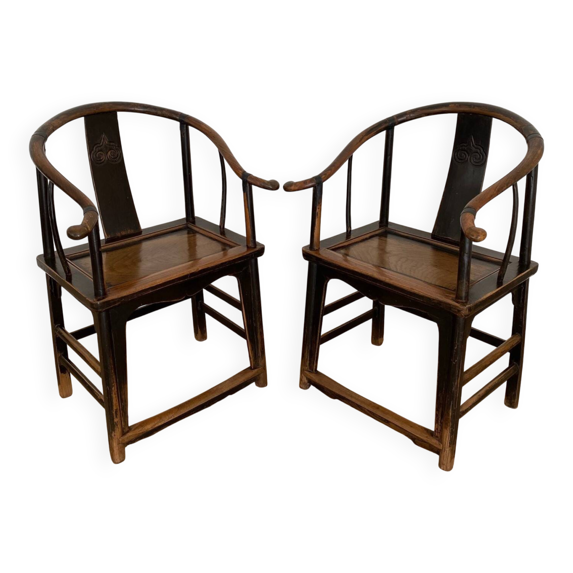 Pair of Chinese armchairs