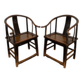 Pair of Chinese armchairs