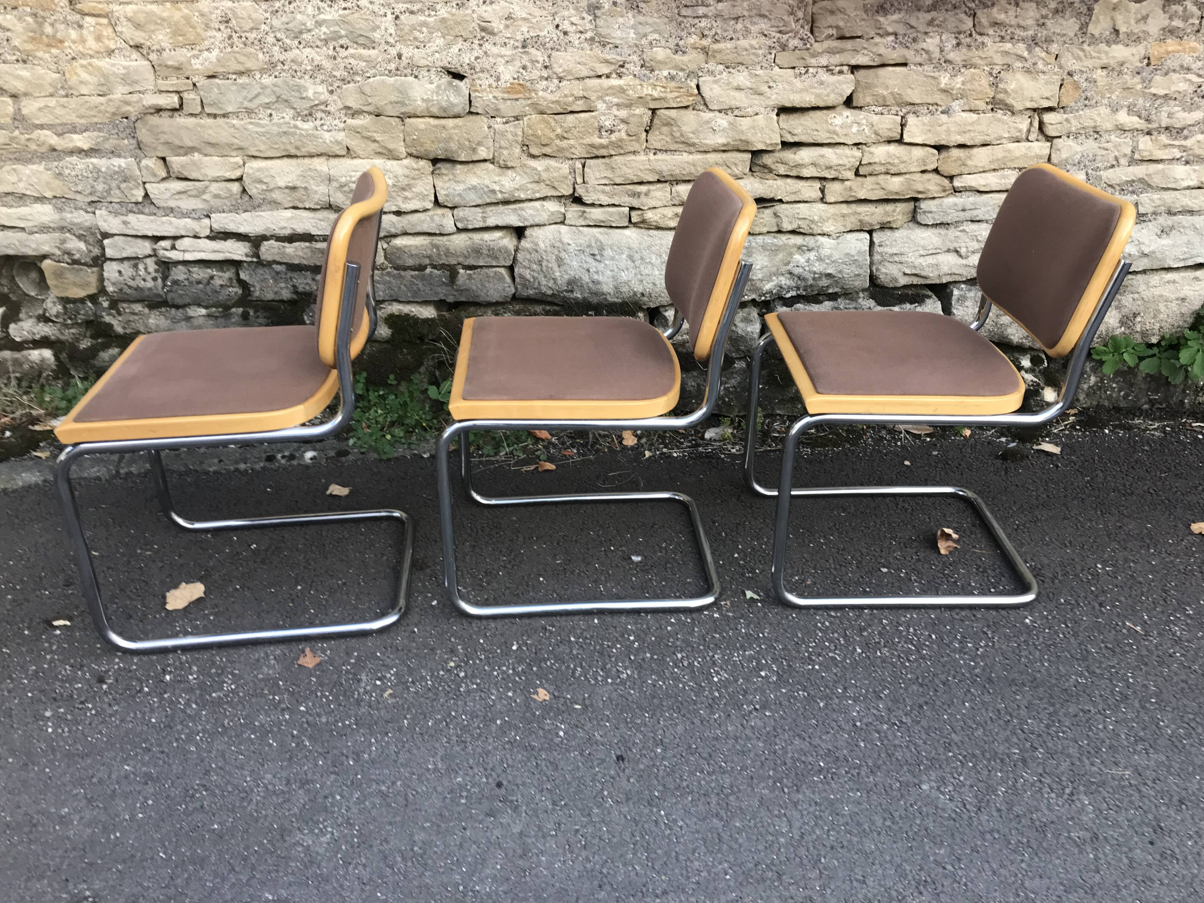 Cesca B32 chairs by Marcel Breuer