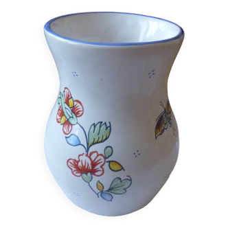 Vase décor floral Les Poteries du Moulin