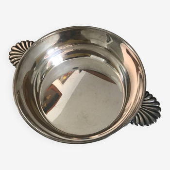 bowl, saldier bowl in silver metal