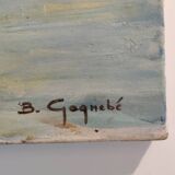 Oil on canvas marine signed