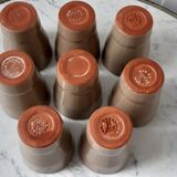 Lot de 8 verres en grès Cermer
